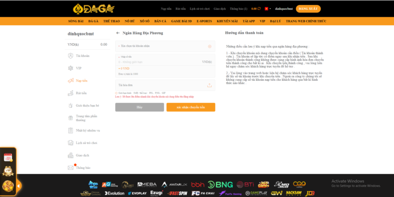 nạp tiền daga casino